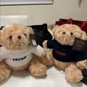 Trump Teddy Bears with Sweaters